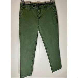 Green Crop Pants- Size 8/29